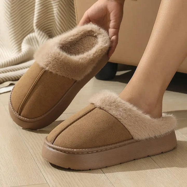 Nerina Plush Slip-On Slippers