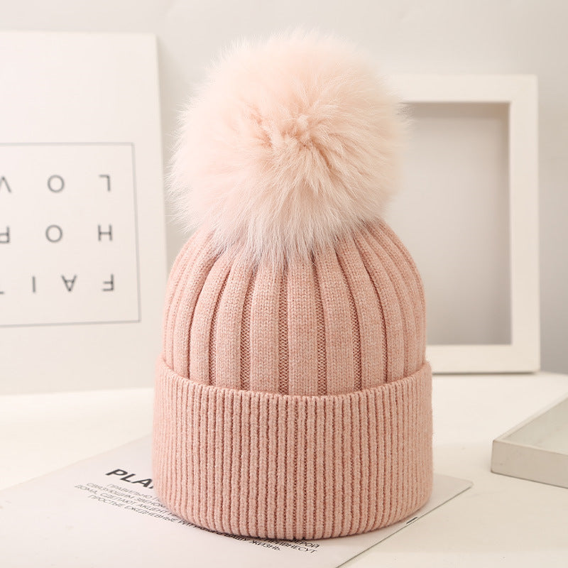 Lorraine Pom-Knit Beanie