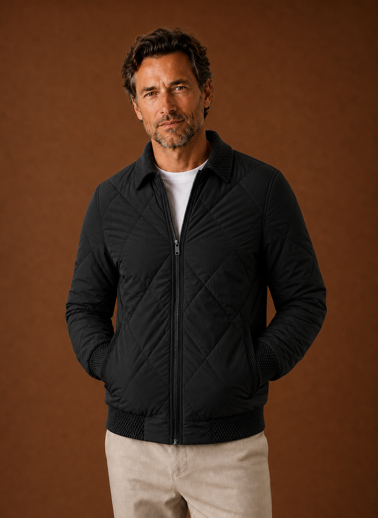 Men's Bomber Jacket - Zip-Up Casual Jacket | Areleon