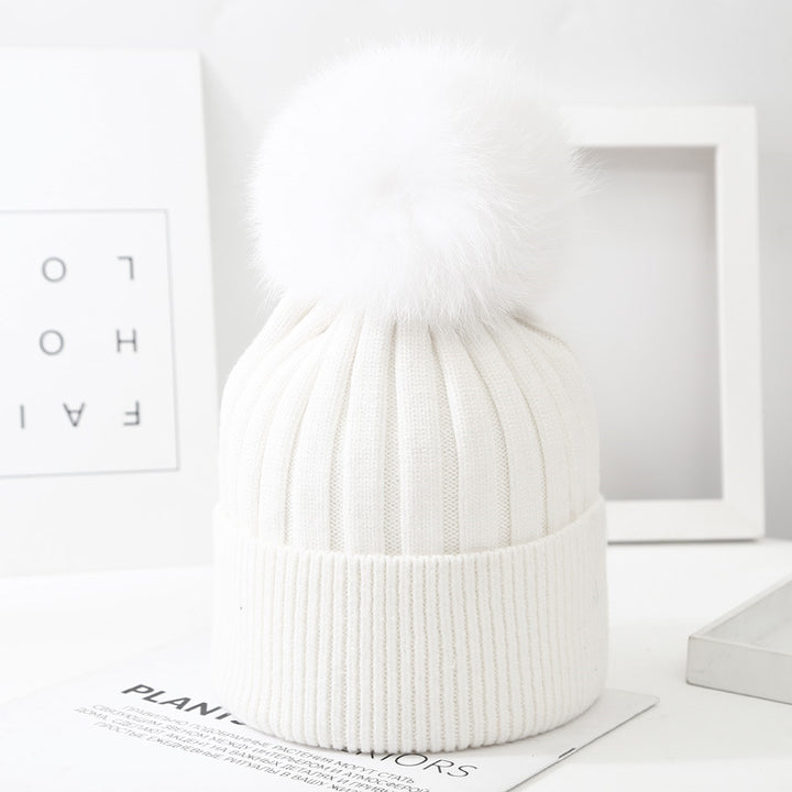 Lorraine Pom-Knit Beanie