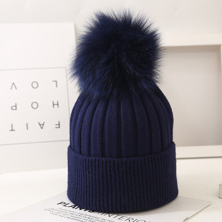 Lorraine Pom-Knit Beanie