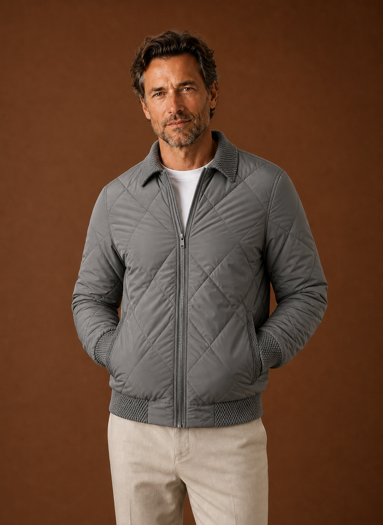 Men's Bomber Jacket - Zip-Up Casual Jacket | Areleon