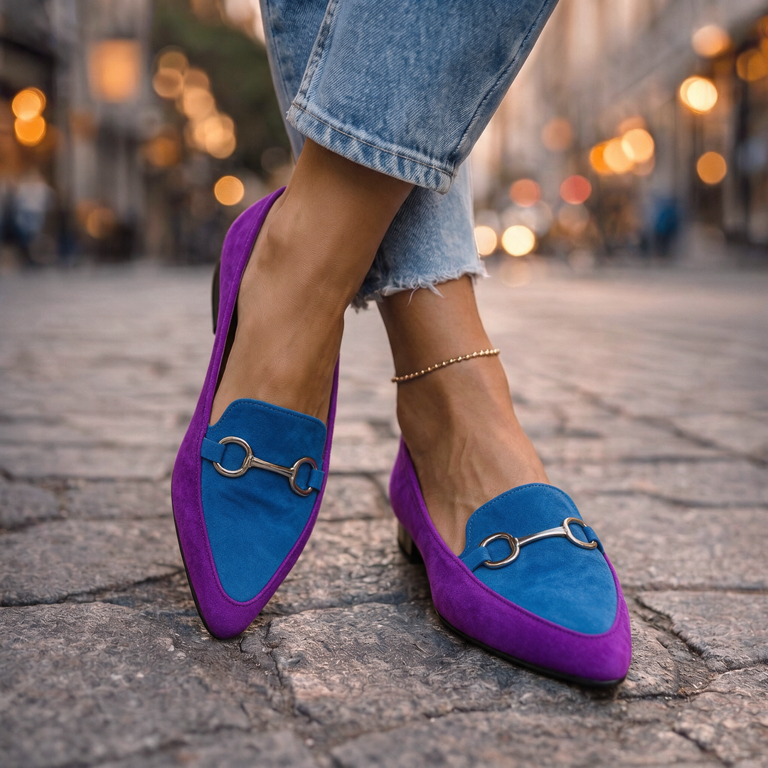 Marlowe | Color-Block Horsebit Loafers