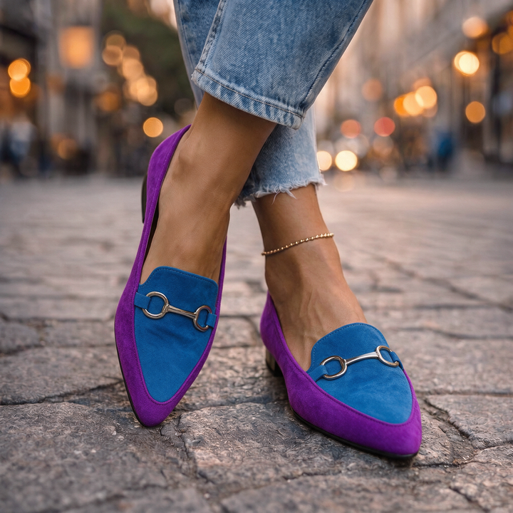 Marlowe | Color-Block Horsebit Loafers