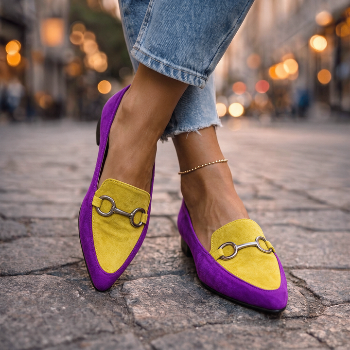 Marlowe | Color-Block Horsebit Loafers