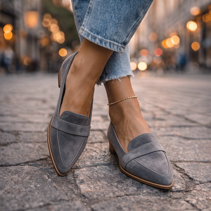 Reese | Pointed-Toe Penny Loafers