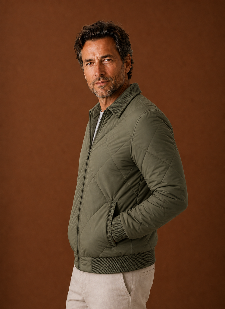 Men's Bomber Jacket - Zip-Up Casual Jacket | Areleon