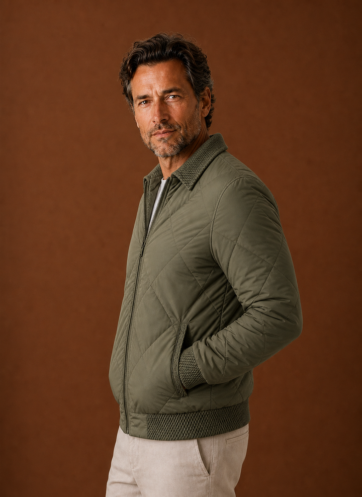 Men's Bomber Jacket - Zip-Up Casual Jacket | Areleon