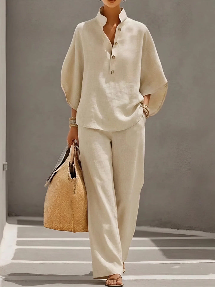 Adelaide | Classic Wide Sleeve and Pant Set
