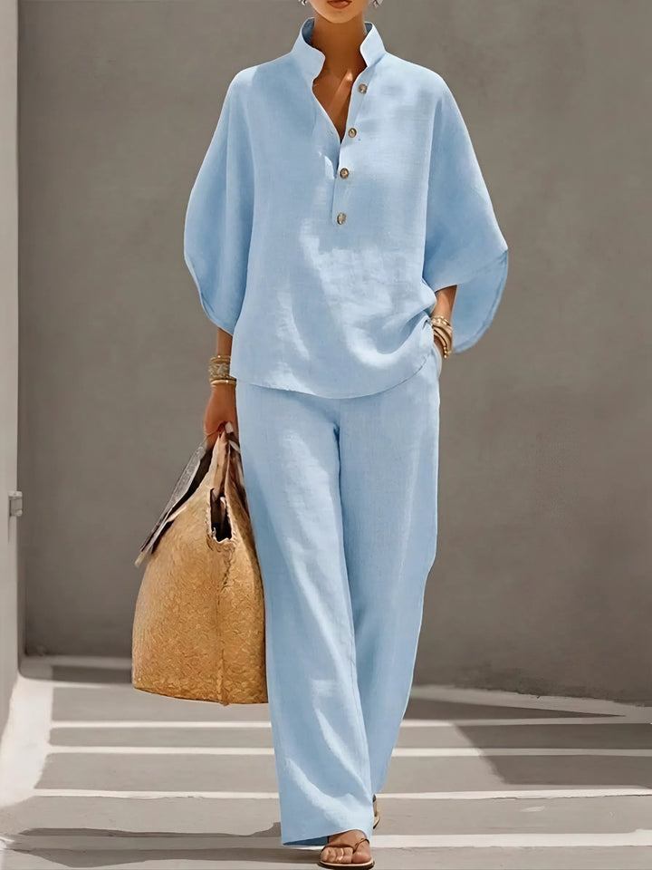 Adelaide | Classic Wide Sleeve and Pant Set