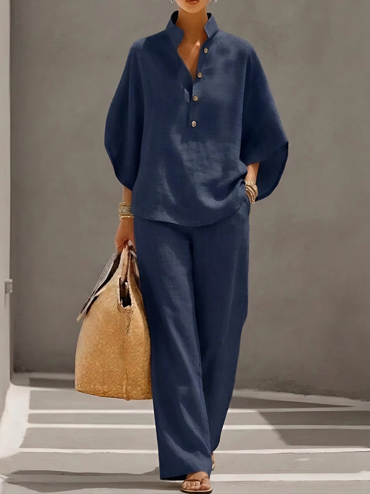 Adelaide | Classic Wide Sleeve and Pant Set