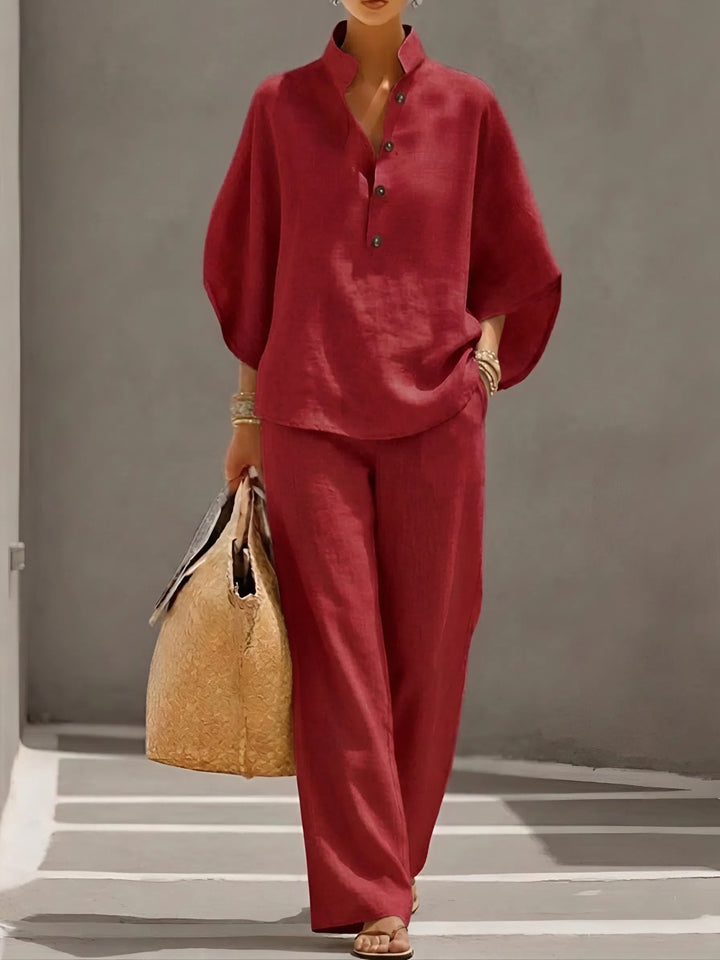 Adelaide | Classic Wide Sleeve and Pant Set