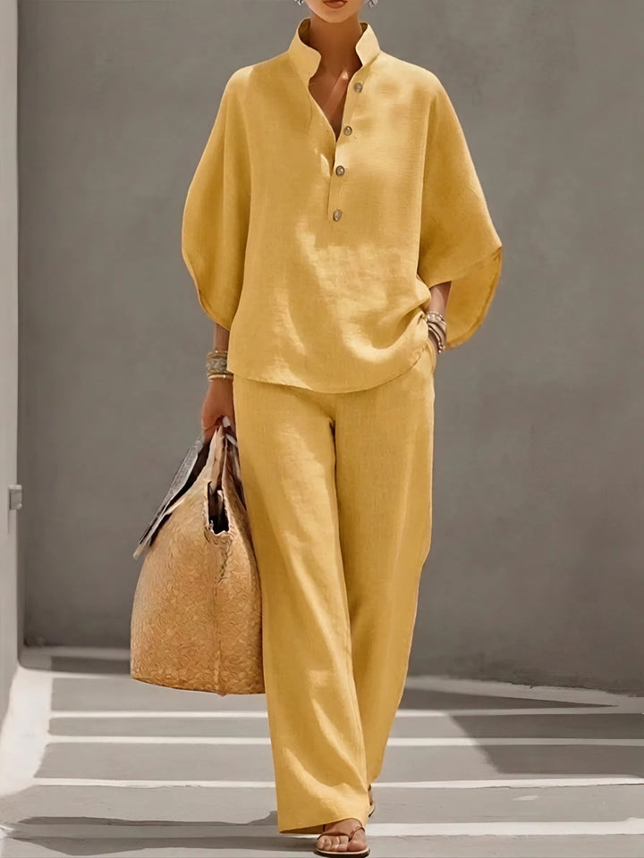 Adelaide | Classic Wide Sleeve and Pant Set